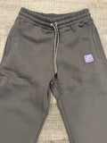 Gray Purple Flare Pants