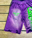 Center Stage Purple Slime Shorts