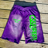 Center Stage Purple Slime Shorts