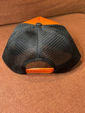 Black/Orange Trucker Cap