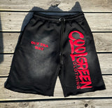 Center Stage Shorts Set Black & Red