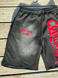 Center Stage Shorts Set Black & Red