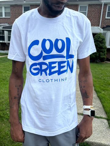 White & Royal Blue Original Tee