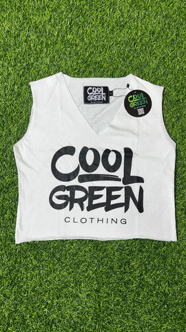 Women White Crop Top Tee