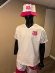 Up-Town Tee White Pink