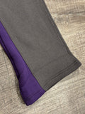 Gray Purple Flare Pants