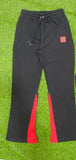 Black And Red Flare Pants