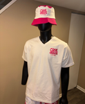 Up-Town Tee White Pink