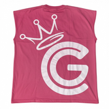 Rose Pink Center Stage Muscle Tee