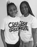 White & Black Cool Green Unisex T-Shirt
